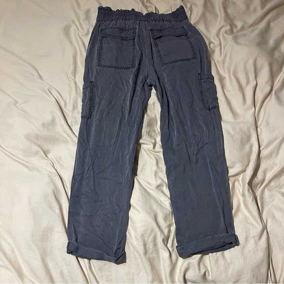 Free People 100% Rayon Elastic Waist Belted Summer’s Over Cargo Pants Size 2 - Picture 6 of 9
